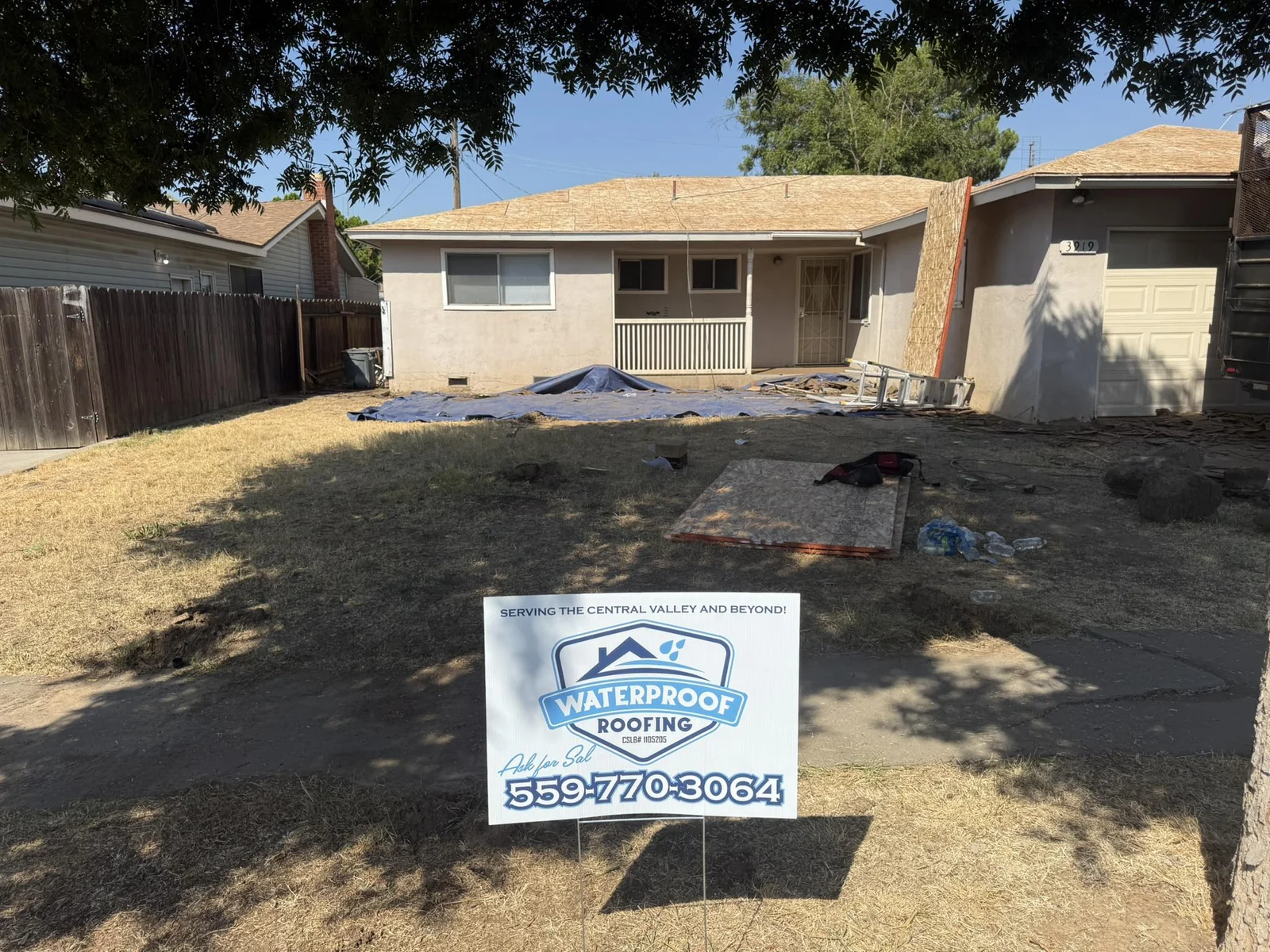 Roof replacement work from Waterproof Roofing’s project collection